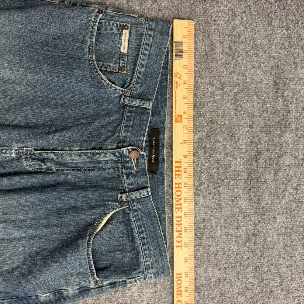 Calvin Klein Straight Baggy Leg Jeans Men's Size 34 Blue Medium Wash Denim
